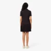 Stretch-Piqué-Poloshirt-Kleid mit Falten Stretch-Piqué-Poloshirt-Kleid mit Falten