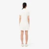 Stretch-Piqué-Poloshirt-Kleid mit Falten Stretch-Piqué-Poloshirt-Kleid mit Falten