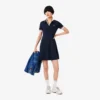 Stretch-Skaterkleid mit Poloshirt-Kragen für Damen Stretch-Skaterkleid mit Poloshirt-Kragen für Damen