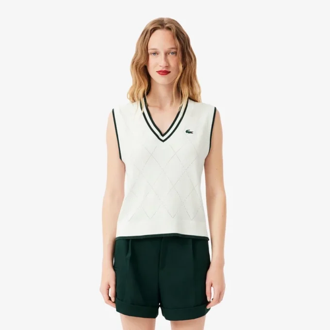 Stretch-Strickweste für Damen beim Golf Stretch-Strickweste für Damen beim Golf