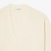Strickjacke aus Baumwoll-Mischung mit Rippstruktur Strickjacke aus Baumwoll-Mischung mit Rippstruktur