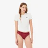 String-Slip mit Logo und Spitzenbesatz String-Slip mit Logo und Spitzenbesatz