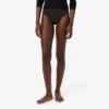String-Slip mit Logo und Spitzenbesatz String-Slip mit Logo und Spitzenbesatz