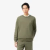 Sweatshirt aus Fleece mit Streifenbündchen Sweatshirt aus Fleece mit Streifenbündchen