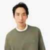 Sweatshirt aus Fleece mit Streifenbündchen Sweatshirt aus Fleece mit Streifenbündchen