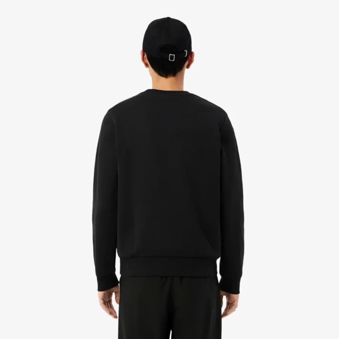 Sweatshirt aus Fleece mit Streifenbündchen Sweatshirt aus Fleece mit Streifenbündchen