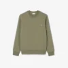 Sweatshirt aus Fleece mit Streifenbündchen Sweatshirt aus Fleece mit Streifenbündchen