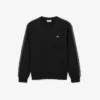 Sweatshirt aus Fleece mit Streifenbündchen Sweatshirt aus Fleece mit Streifenbündchen