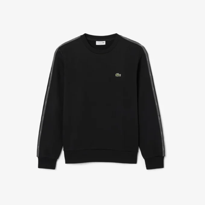 Sweatshirt aus Fleece mit Streifenbündchen Sweatshirt aus Fleece mit Streifenbündchen