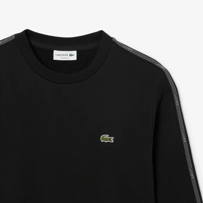 Sweatshirt aus Fleece mit Streifenbündchen Sweatshirt aus Fleece mit Streifenbündchen