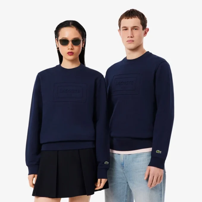 Sweatshirt aus geprägter Fleece Sweatshirt aus geprägter Fleece