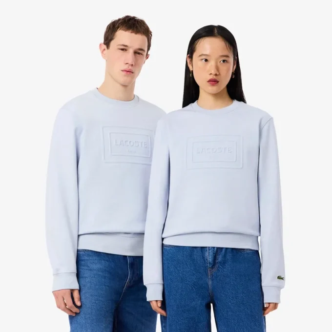 Sweatshirt aus geprägter Fleece Sweatshirt aus geprägter Fleece