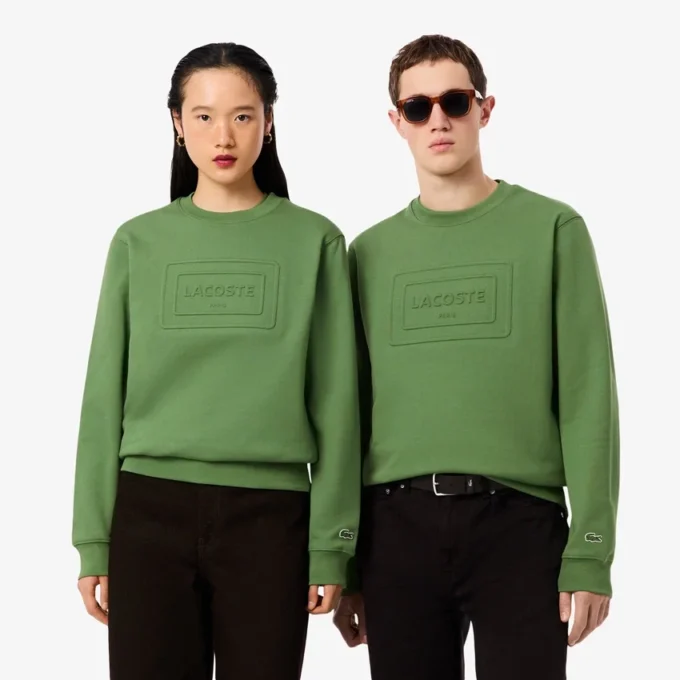 Sweatshirt aus geprägter Fleece Sweatshirt aus geprägter Fleece