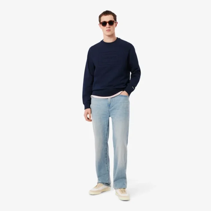 Sweatshirt aus geprägter Fleece Sweatshirt aus geprägter Fleece