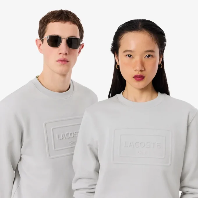 Sweatshirt aus geprägter Fleece Sweatshirt aus geprägter Fleece
