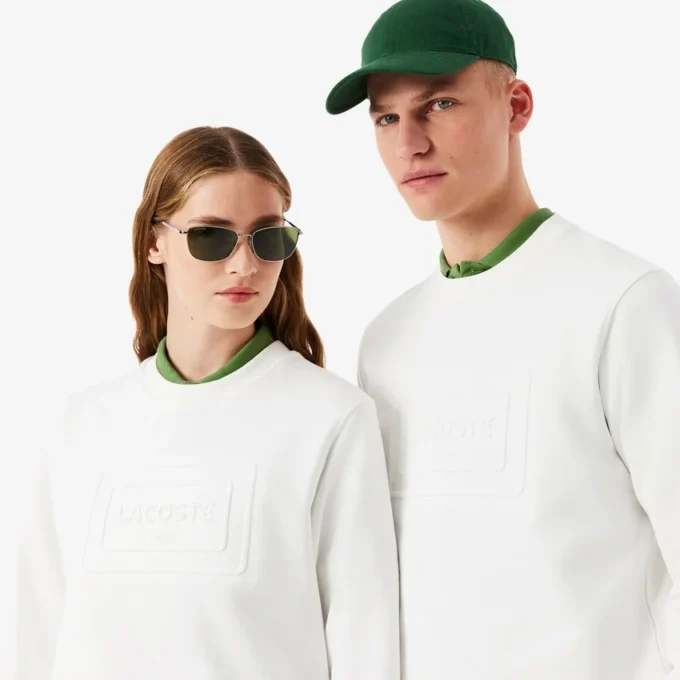 Sweatshirt aus geprägter Fleece Sweatshirt aus geprägter Fleece