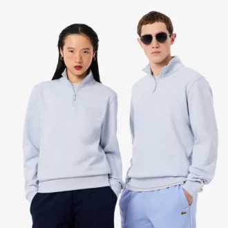 Sweatshirt mit hohem Kragen und Reißverschluss
