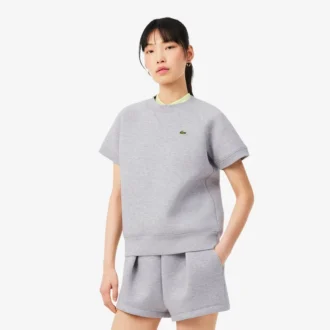 Sweatshirt mit kurzen Ärmeln und normaler Passform