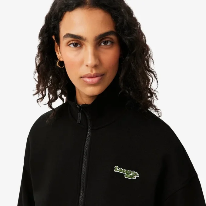 Sweatshirt mit Reißverschluss und Logo in lockerer Passform Sweatshirt mit Reißverschluss und Logo in lockerer Passform