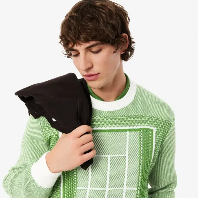 Sweatshirt mit Tennis-Motiv Sweatshirt mit Tennis-Motiv