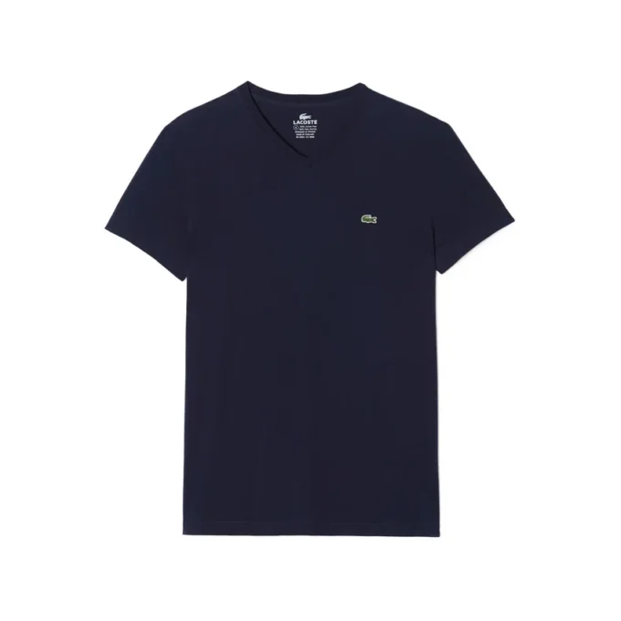 T-Shirt mit V-Ausschnitt aus Pima-Baumwolle T-Shirt mit V-Ausschnitt aus Pima-Baumwolle