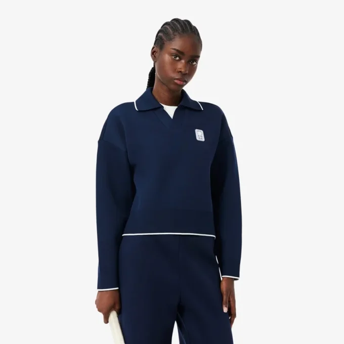 Tennis Heritage Polo-Kragen-Sweatshirt Tennis Heritage Polo-Kragen-Sweatshirt