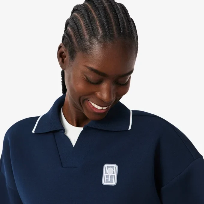 Tennis Heritage Polo-Kragen-Sweatshirt Tennis Heritage Polo-Kragen-Sweatshirt