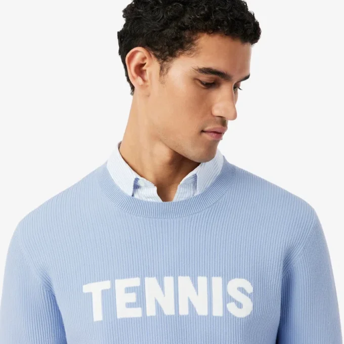 Tennis-Pullover mit Rundhalsausschnitt Tennis-Pullover mit Rundhalsausschnitt