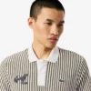 Thermoregulierendes gestreiftes Golf-Poloshirt für Herren Thermoregulierendes gestreiftes Golf-Poloshirt für Herren