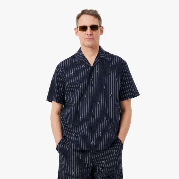 Twill-Hemd mit Print in lockerer Passform Twill-Hemd mit Print in lockerer Passform