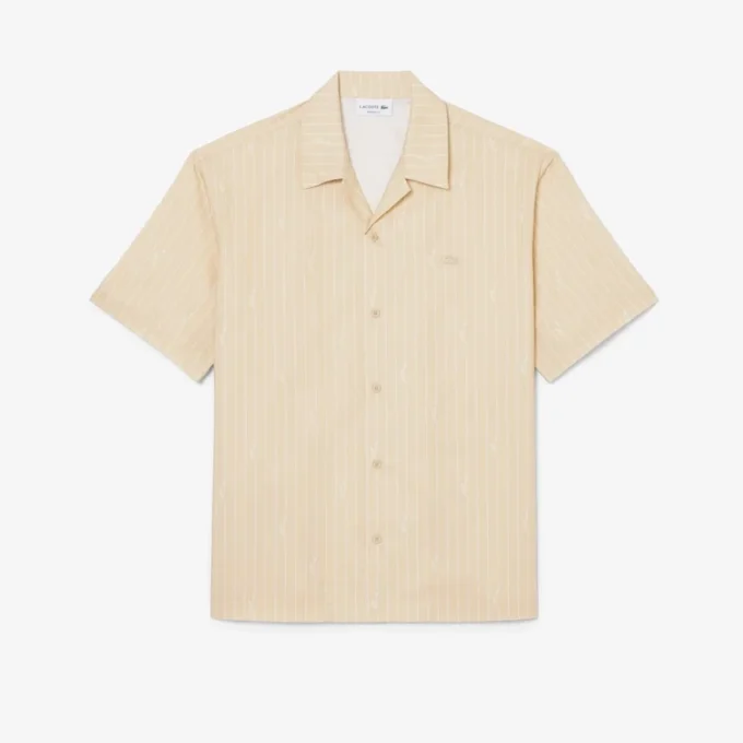 Twill-Hemd mit Print in lockerer Passform Twill-Hemd mit Print in lockerer Passform