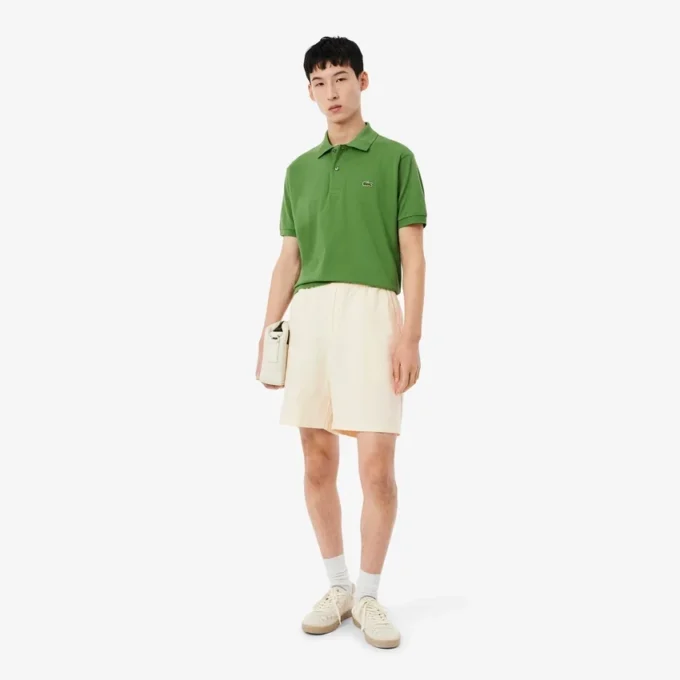 Twill-Shorts aus Leinen-Blend in Regular-Fit Twill-Shorts aus Leinen-Blend in Regular-Fit