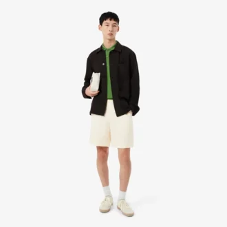Twill-Shorts aus Leinen-Blend in Regular-Fit