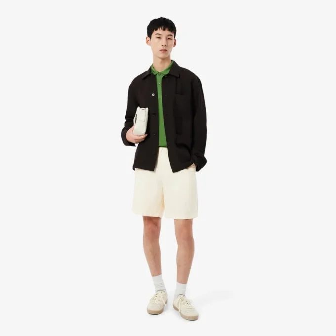 Twill-Shorts aus Leinen-Blend in Regular-Fit Twill-Shorts aus Leinen-Blend in Regular-Fit