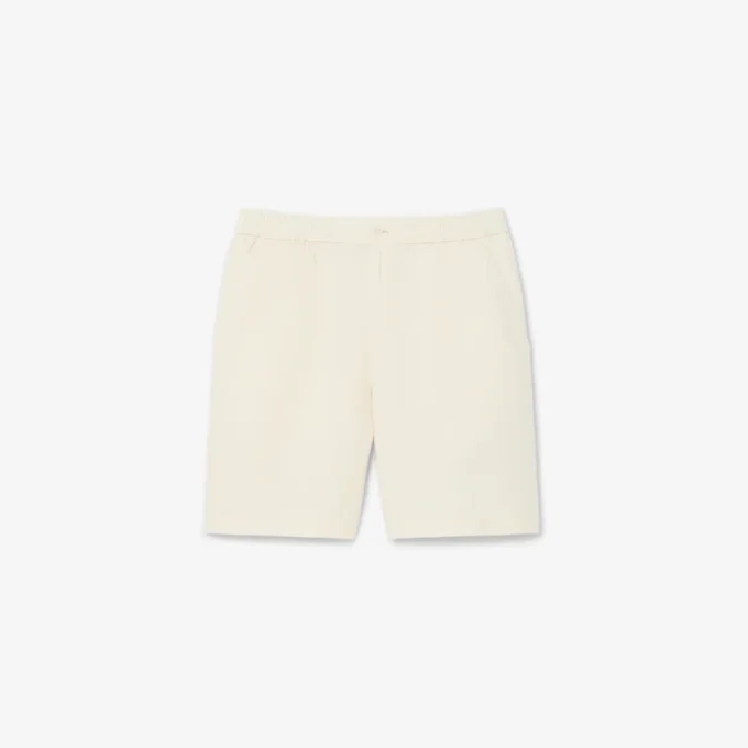 Twill-Shorts aus Leinen-Blend in Regular-Fit Twill-Shorts aus Leinen-Blend in Regular-Fit