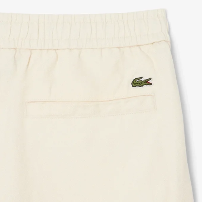 Twill-Shorts aus Leinen-Blend in Regular-Fit Twill-Shorts aus Leinen-Blend in Regular-Fit