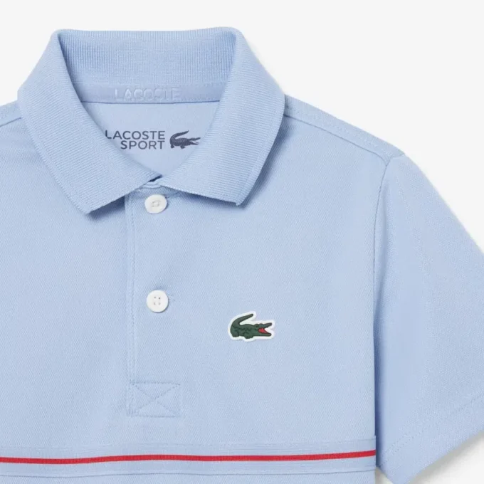 Ultra Dry Piqué-Poloshirt mit Markenstreifen Ultra Dry Piqué-Poloshirt mit Markenstreifen
