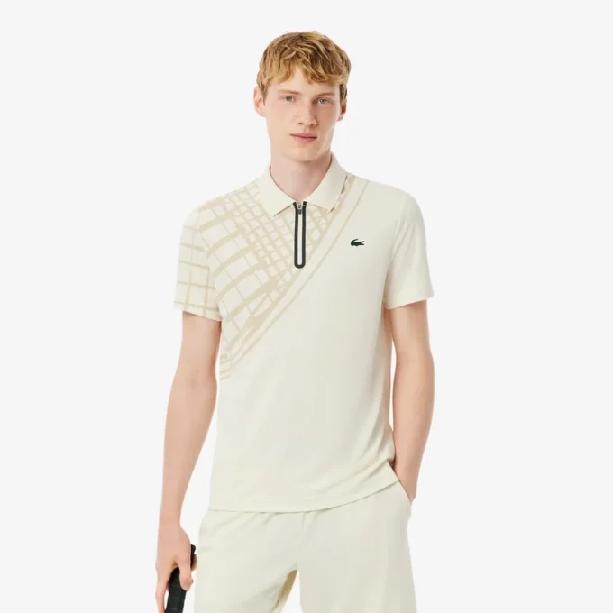 Ultra Dry Printed Slim Fit Tennis-Poloshirt für Herren Ultra Dry Printed Slim Fit Tennis-Poloshirt für Herren