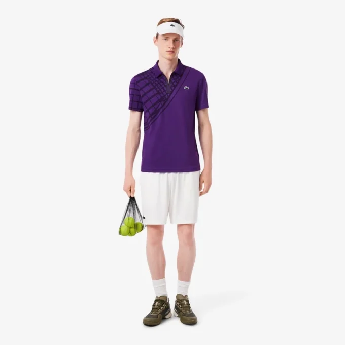 Ultra Dry Printed Slim Fit Tennis-Poloshirt für Herren Ultra Dry Printed Slim Fit Tennis-Poloshirt für Herren
