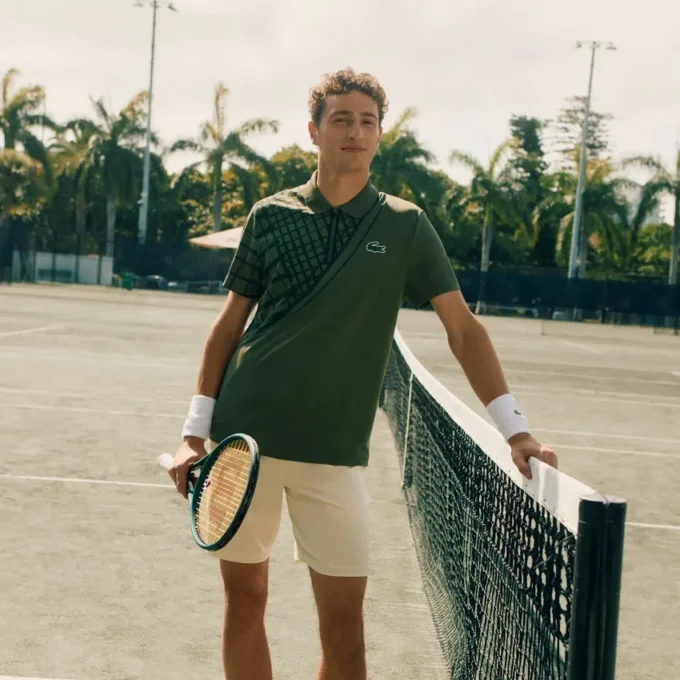 Ultra Dry Printed Slim Fit Tennis-Poloshirt für Herren Ultra Dry Printed Slim Fit Tennis-Poloshirt für Herren