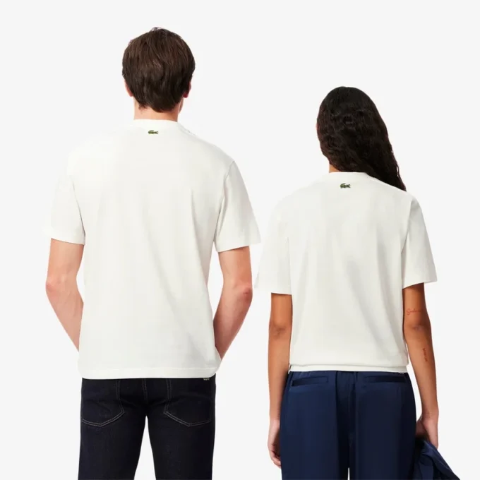 Unisex-Baumwoll-T-Shirt mit charakteristischem Print Unisex-Baumwoll-T-Shirt mit charakteristischem Print