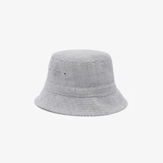 Unisex-Bucket-Mütze aus doppelseitigem Baumwoll-Karomuster Unisex-Bucket-Mütze aus doppelseitigem Baumwoll-Karomuster