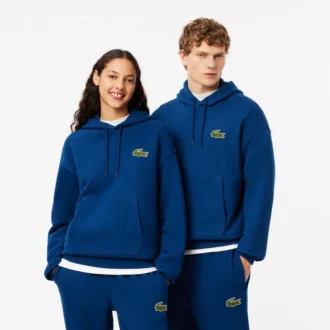 Unisex-Hoodie mit lockerer Passform und Emblem-Akzent