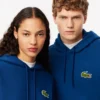 Unisex-Hoodie mit lockerer Passform und Emblem-Akzent Unisex-Hoodie mit lockerer Passform und Emblem-Akzent