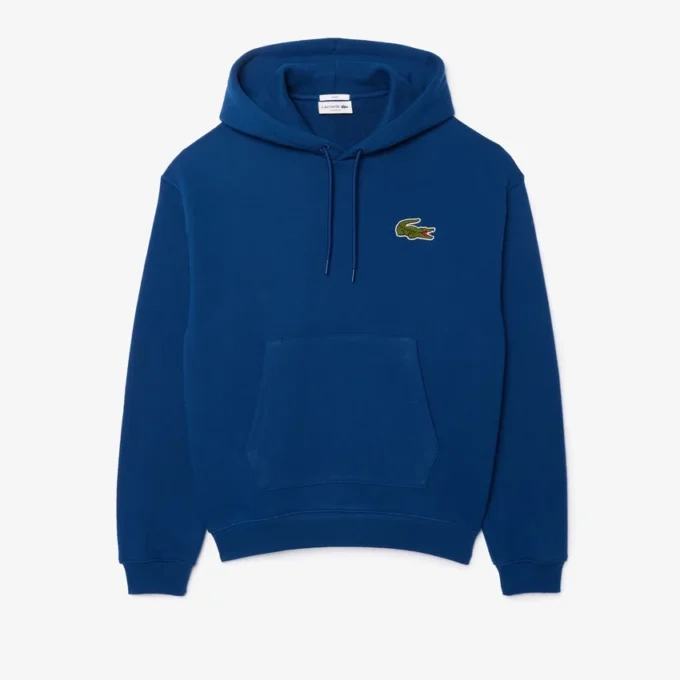 Unisex-Hoodie mit lockerer Passform und Emblem-Akzent Unisex-Hoodie mit lockerer Passform und Emblem-Akzent