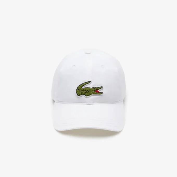 Unisex-Kappe aus Baumwolltwill mit Krokodil-Emblem Unisex-Kappe aus Baumwolltwill mit Krokodil-Emblem