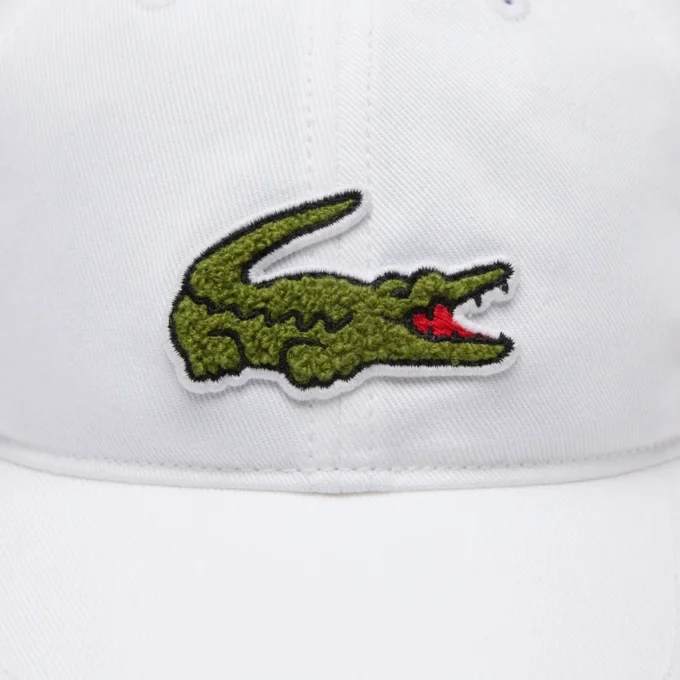 Unisex-Kappe aus Baumwolltwill mit Krokodil-Emblem Unisex-Kappe aus Baumwolltwill mit Krokodil-Emblem