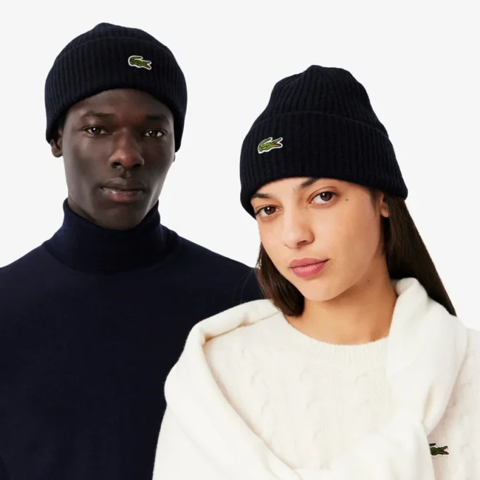 Unisex-Mütze aus geripptem Wollstrick Unisex-Mütze aus geripptem Wollstrick