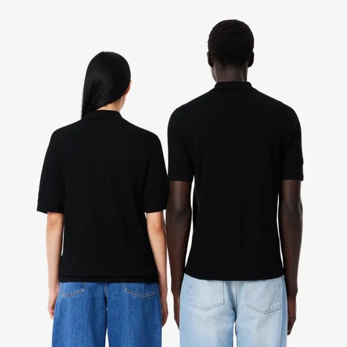 Unisex-Poloshirt aus Merinowolle mit kurzen Ärmeln Unisex-Poloshirt aus Merinowolle mit kurzen Ärmeln