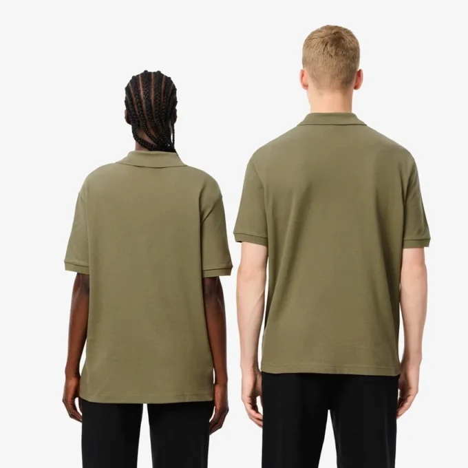 Unisex-Poloshirt mit L.12.12-Piqué-Emblem in lockerer Passform Unisex-Poloshirt mit L.12.12-Piqué-Emblem in lockerer Passform
